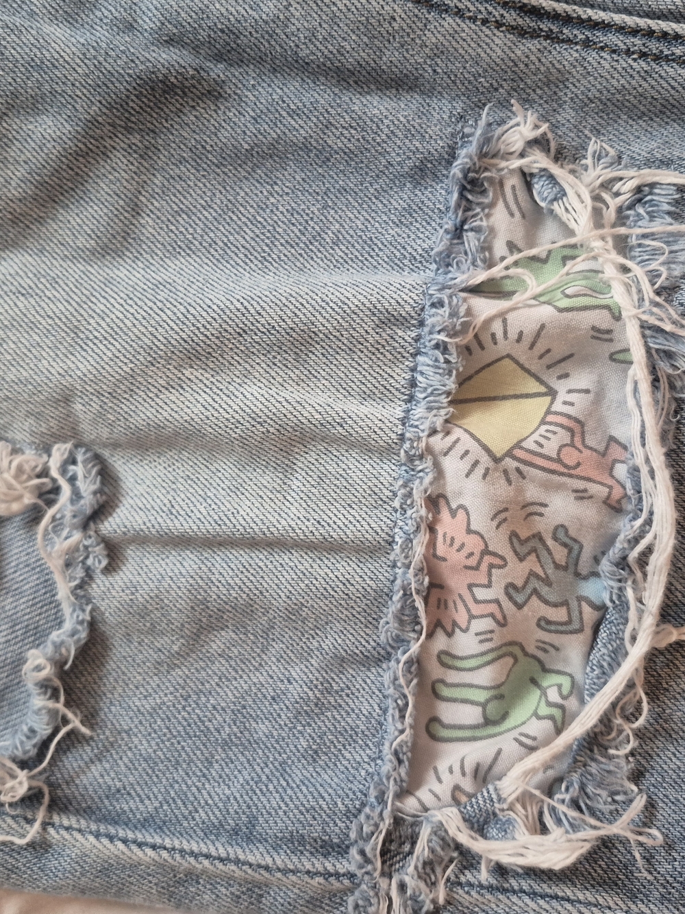 American Eagle Outfitters Light Blue Distressed Straight Leg Jeans - Picture 12 of 12
